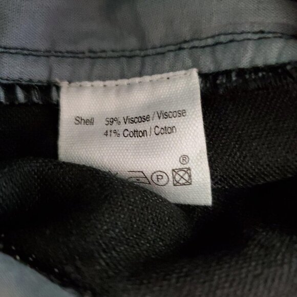 Swildens XXX Cropped Velour High Waist Black Pants - Picture 6 of 7